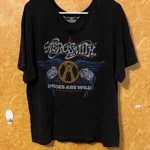 Black Graphic T-Shirt with Dice Design